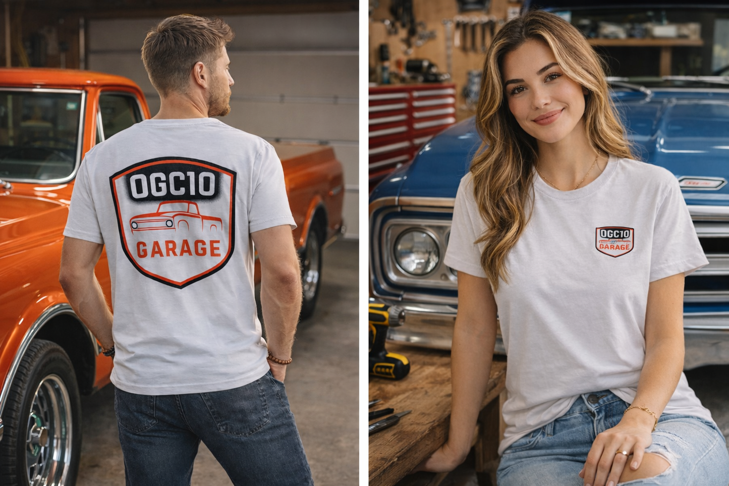 OGC10 Garage Shield Tee – Classic Truck Edition