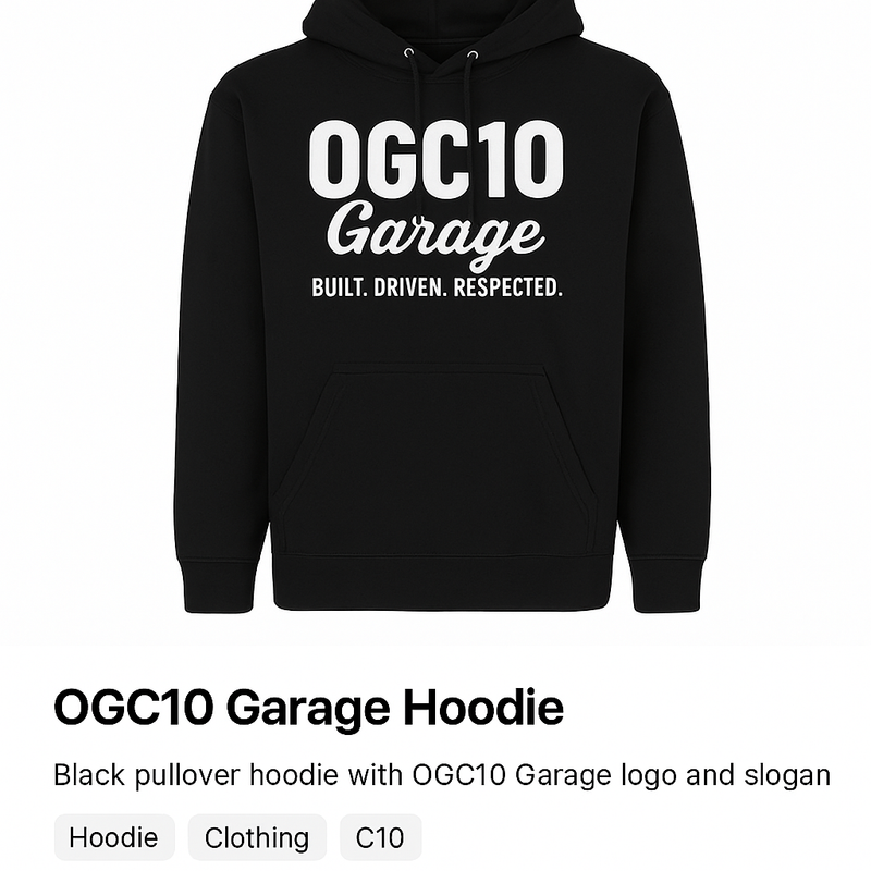 OGC10 Garage Hoodie
